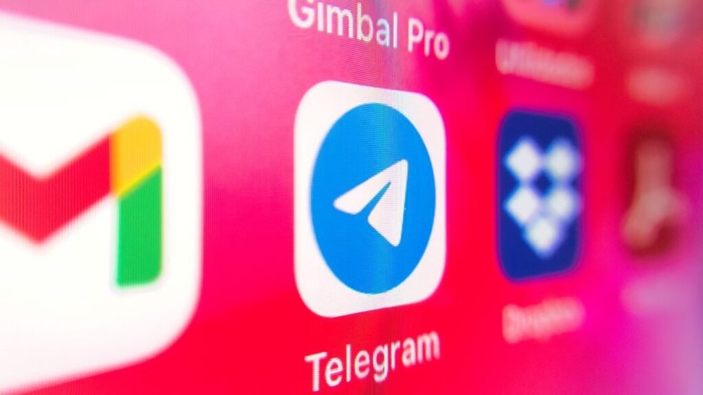 A smartphone screen featuring various app icons, focusing on Telegram leaks and methods to prevent them.