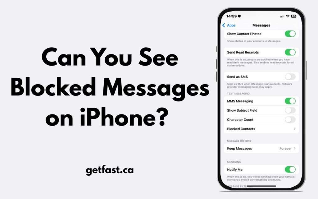 Can You See Blocked Messages on iPhone
