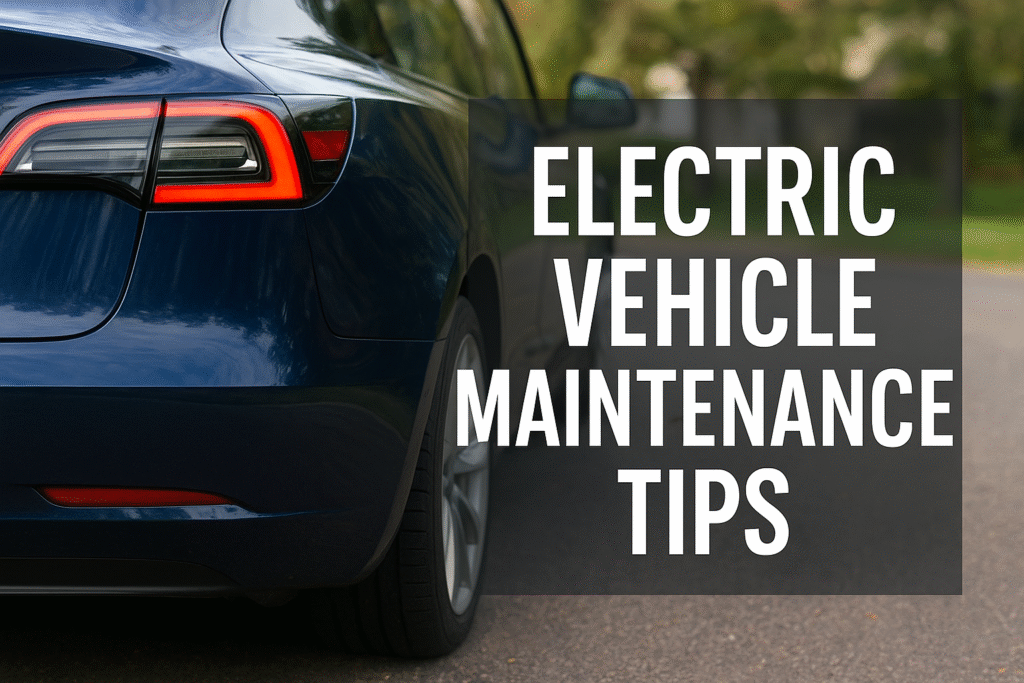 Electric vehicle maintenance tips