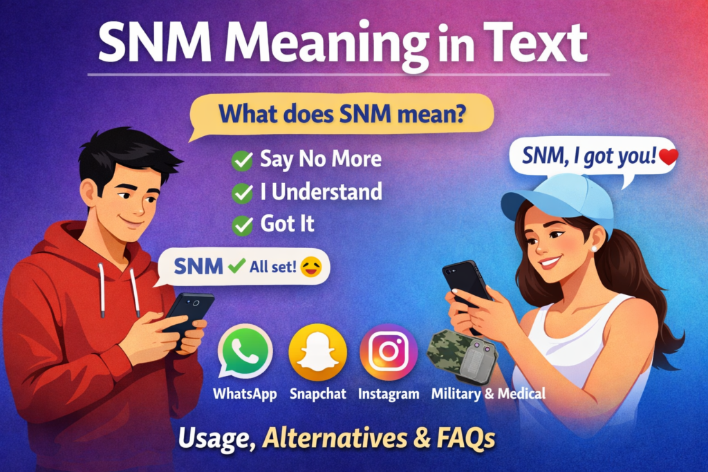 SNM Meaning in Text